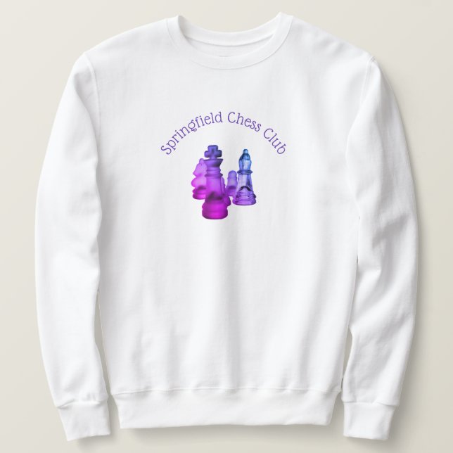 Sweatshirt Schach Club (Design vorne)