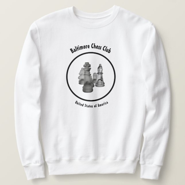 Sweatshirt Schach Club (Design vorne)