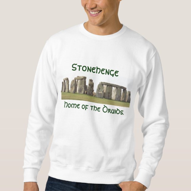 Sweatshirt Stonehenge, Zuhause der Druiden (Vorderseite)