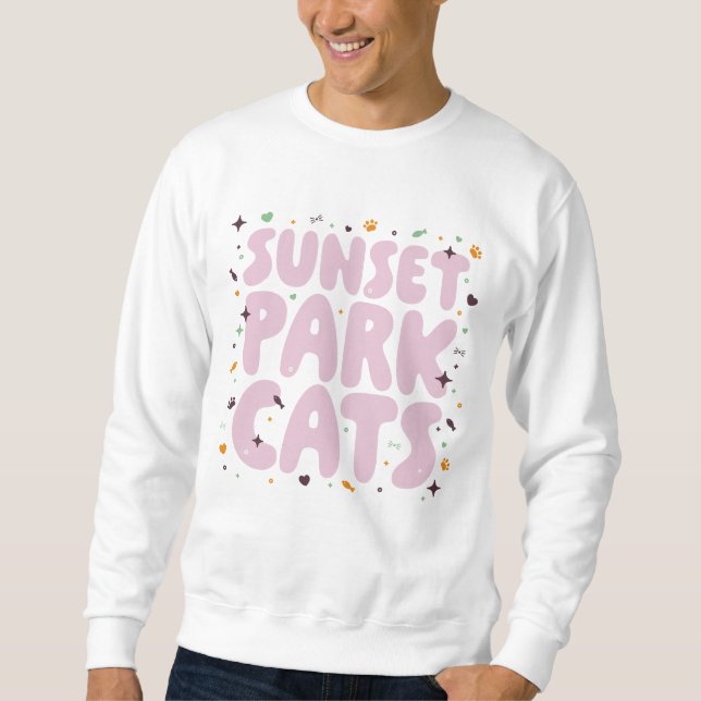 Sweatshirt | Sunset Park Katzen | Katzenrettung (Vorderseite)