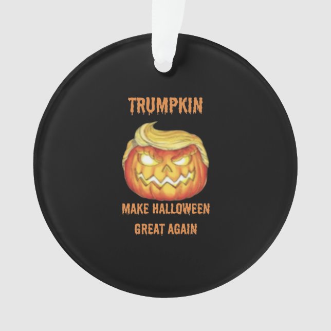Sweatshirt, Trumpkin, Halloween Classic Ornament (Vorderseite)