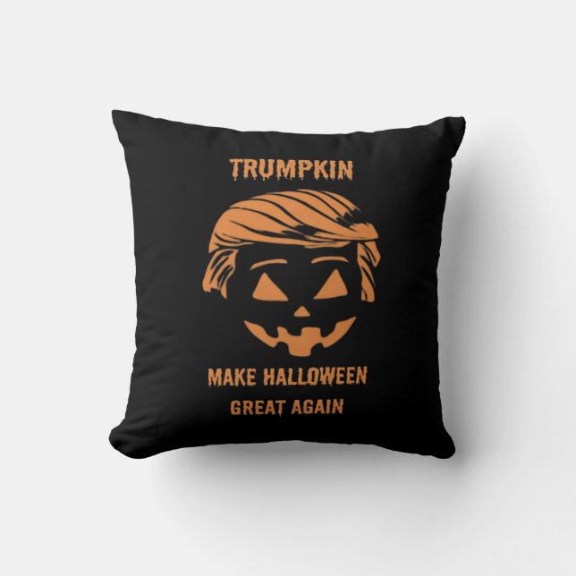 Sweatshirt, Trumpkin, Halloween Merch Classic Kissen (Vorderseite)