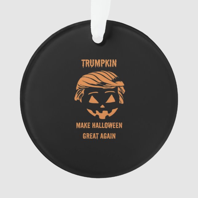 Sweatshirt, Trumpkin, Halloween Merch Classic Ornament (Vorderseite)