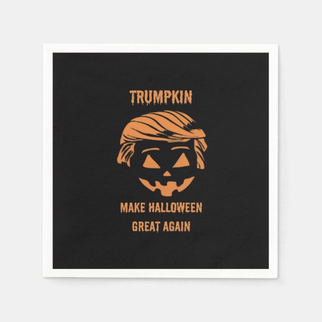Sweatshirt, Trumpkin, Halloween Merch Classic Serviette (Vorderseite)
