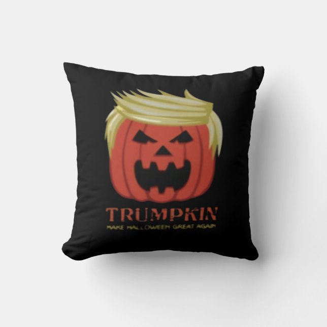 Sweatshirt, Trumpkin, Halloween Merch Kissen (Vorderseite)