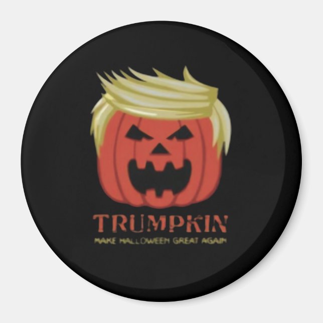 Sweatshirt, Trumpkin, Halloween Merch Magnet (Vorne)