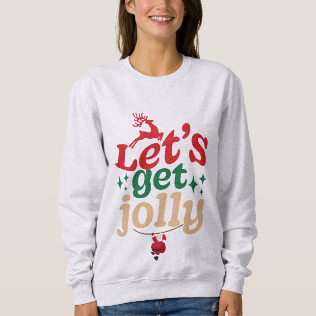 Sweatshirt - Weihnachtsjolly (Vorderseite)