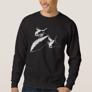 Sweatshirt-weißer Entwurf Männer Lockheeds SR-71 Sweatshirt