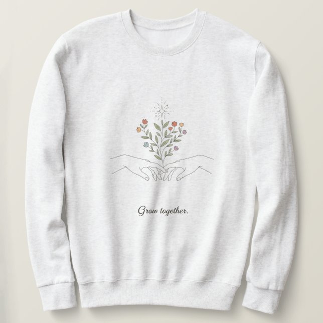 sweatshirt with growth mindset  (Design vorne)