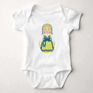 Swede Matryoshka Baby Strampler