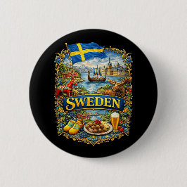Sweden Button