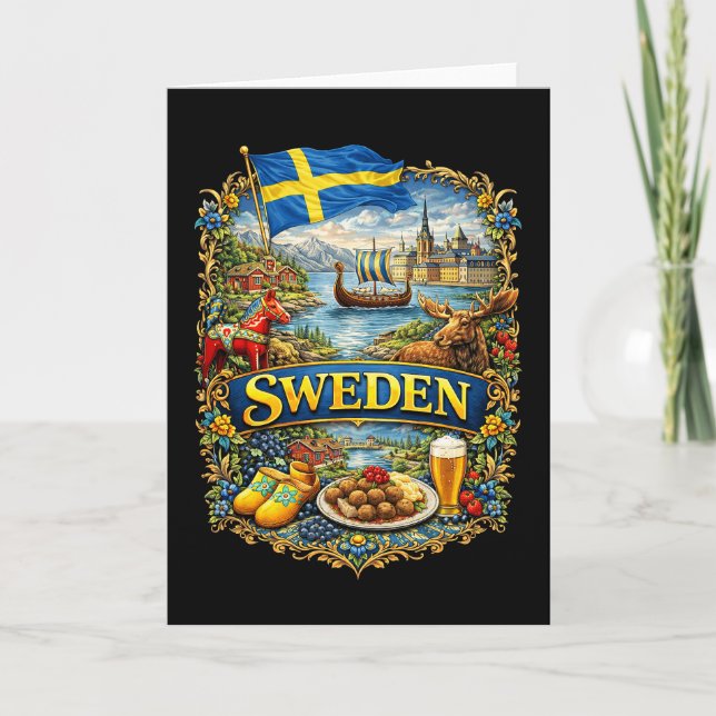 Sweden Feiertagskarte (Vorderseite)