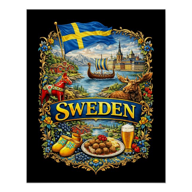 Sweden Poster (Vorderseite)
