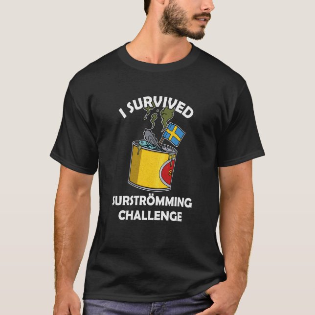 Sweden Swedish fish specialty Surstromming puke fi T-Shirt (Vorderseite)