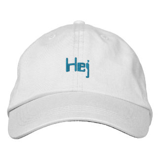 Swedish Baseball Cap Hello Hej Bestickte Kappe