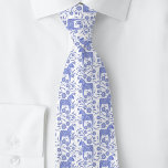 Swedish Dala Horse Indigo Blue and White Folk Art Krawatte<br><div class="desc">A traditional Swedish Dala Horse design in periwinkle blue and white.
Perfect for your favorite Viking.</div>