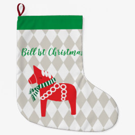 Swedish Darla Horse Personalized  Großer Weihnachtsstrumpf