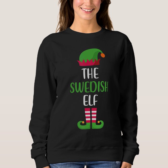 Swedish Elf Family Matching Group Christmas Pajama Sweatshirt (Vorderseite)