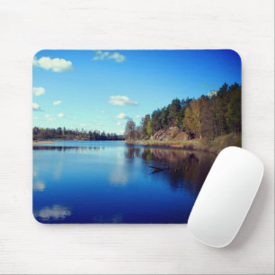 Swedish fjord mouse pad mousepad