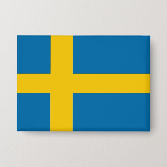 Swedish Flag Button (Vorderseite)