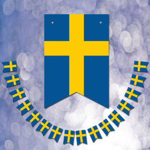 Swedish Flag & Party Sweden Banners / Weddings Wimpelkette