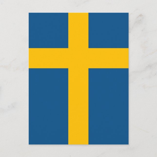 Swedish Flag Postkarte (Vorderseite)
