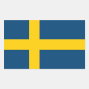 Swedish Flag Rechteckiger Aufkleber