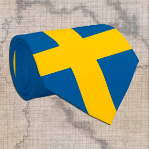 Swedish Flag & Sweden business, travel / sports Krawatte