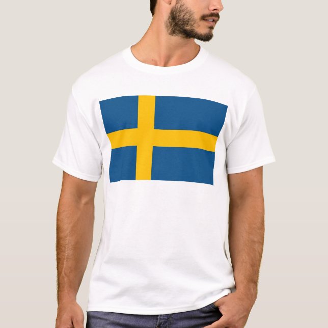 Swedish Flag T-Shirt (Vorderseite)