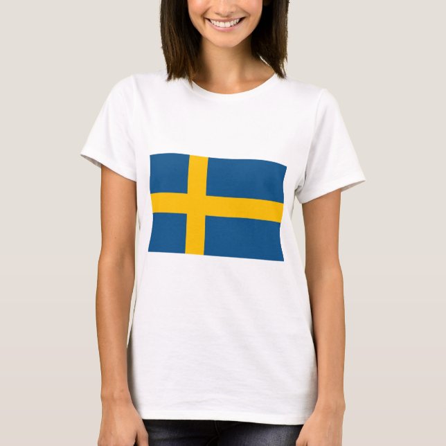 Swedish Flag T-Shirt (Vorderseite)