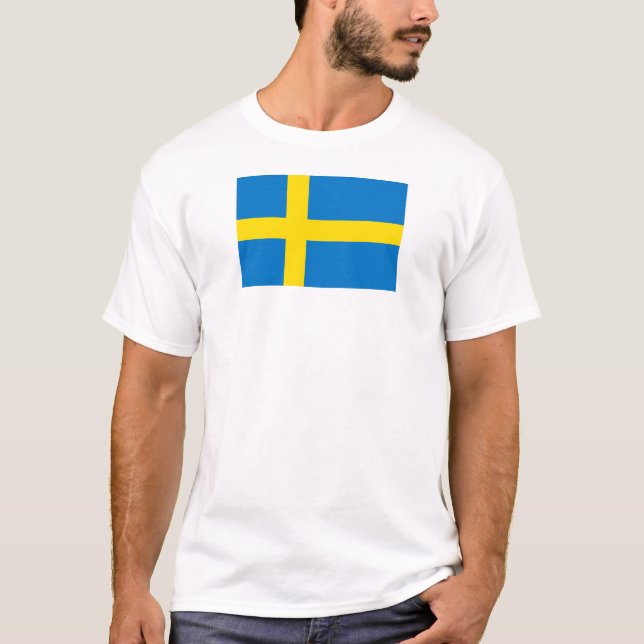 Swedish Flag T-Shirt (Vorderseite)