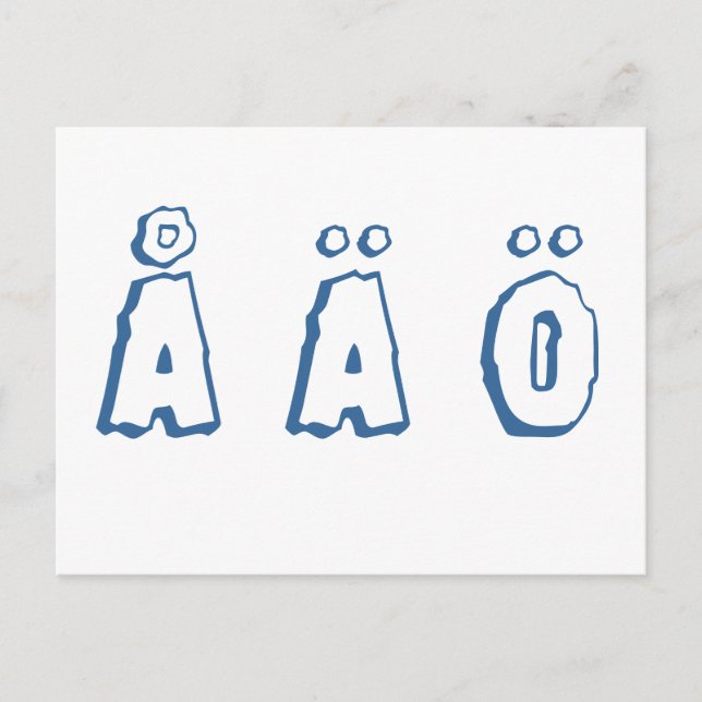 Swedish letters postkarte (Vorderseite)