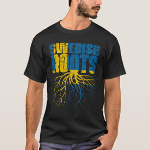 Swedish Roots Sweden Heritage Flag T-Shirt