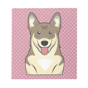 Swedish Vallhund Cartoon Notizblock