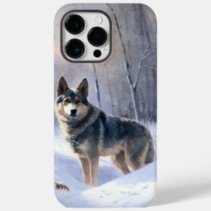 Swedish Vallhund Let It Snow Christmas Case-Mate iPhone 14 Pro Max Hülle
