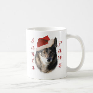 Swedish Vallhund Santa Paws Tasse