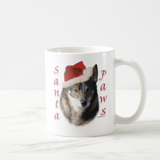 Swedish Vallhund Santa Paws Tasse (Rechts)