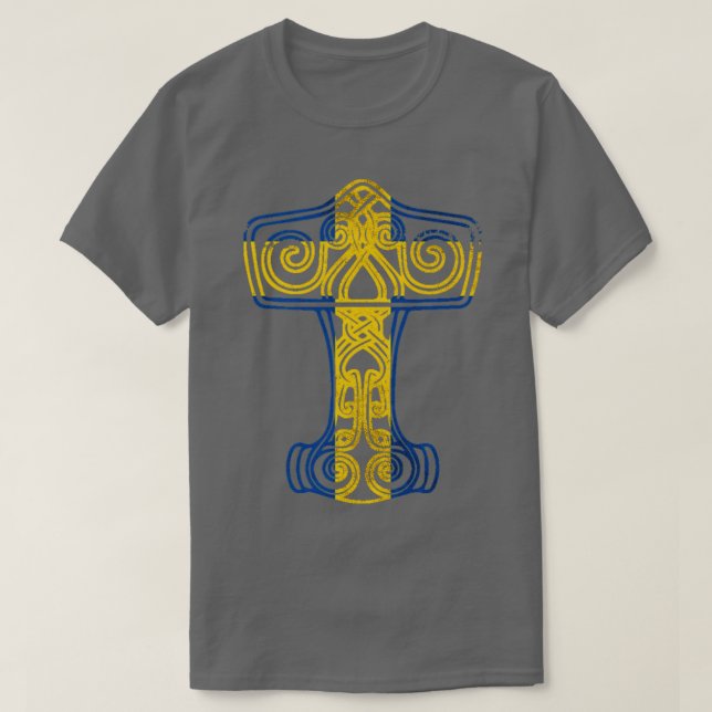 Swedish Viking Hammer T-Shirt (Design vorne)