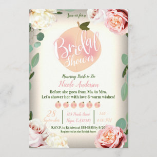 SWEEACH PEACH Southern Charm Floral Brautparty Einladung
