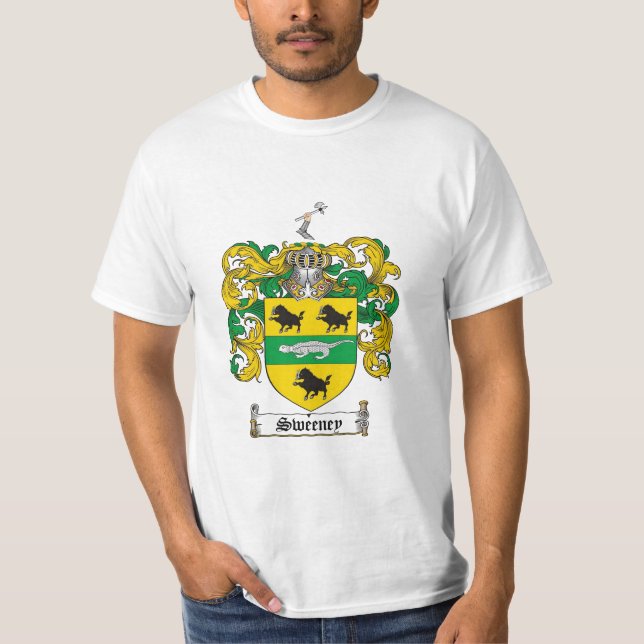 Sweeney Familienwappen - Sweeney Wappen T-Shirt (Vorderseite)