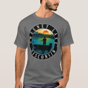 Sweeney Lake Wisconsin Fischen T-Shirt