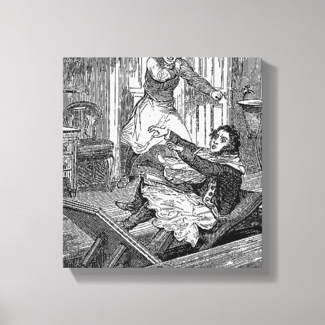 Sweeney Todd-Barbers Vorsitzender Penny Dreadful L Leinwanddruck (Vorderseite)