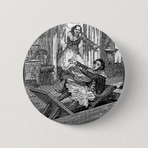 Sweeney Todd-Friseure Stuhl-Penny schrecklich Button