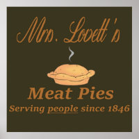 Sweeney Todd Mrs. Lovetts Meat Pies