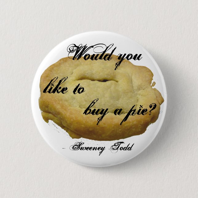 Sweeney Todd Torte Button (Vorderseite)