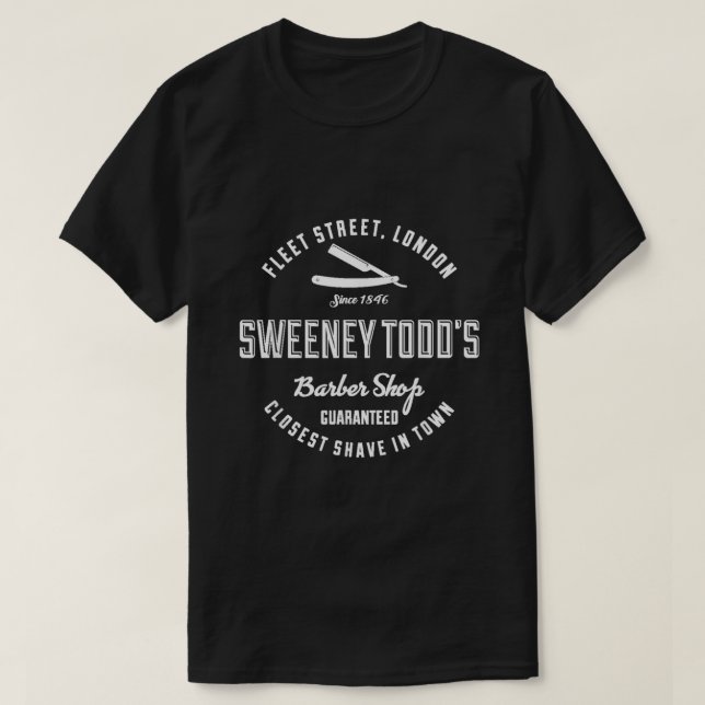 Sweeney Todds Barber Shop T-Shirt (Design vorne)