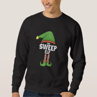 Sweep Elf Family Xmas Holiday Santa Christmas Sweatshirt
