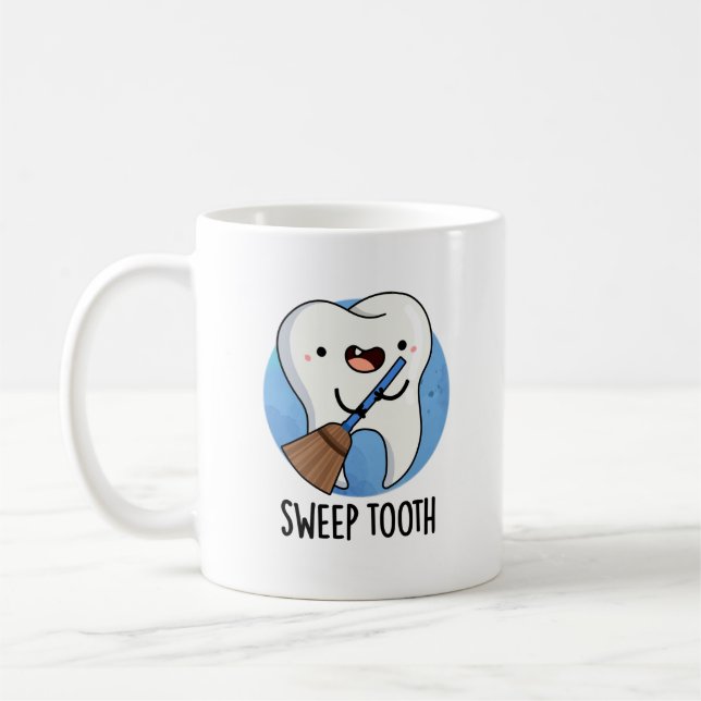 Sweep Tooth Funny Dental Puff Kaffeetasse (Links)