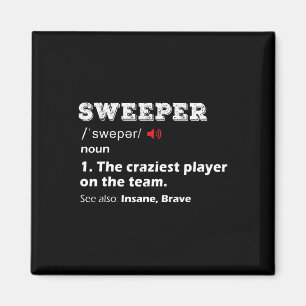 Sweeper-Position Jugendfußballliga-Team-Geschenk F Magnet