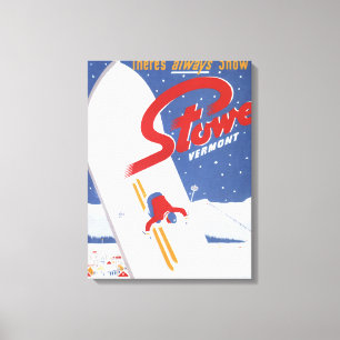 Sweeping S - Es gibt immer Schnee Werbeplakat Leinwanddruck